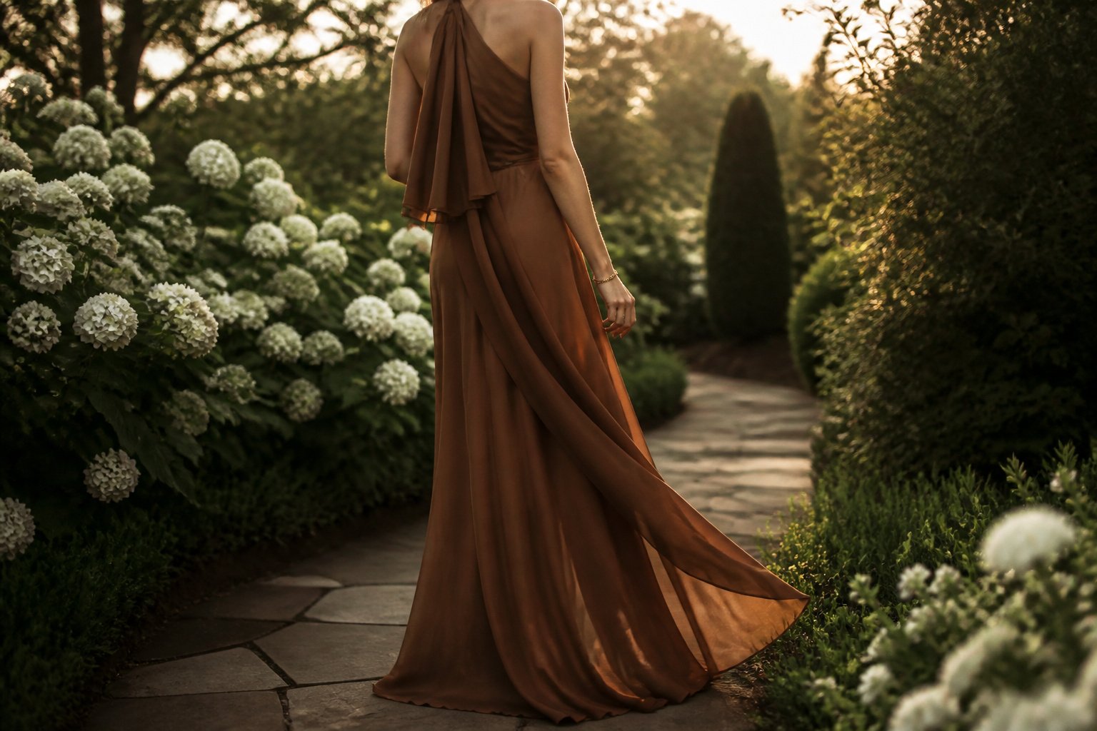 A collection of diverse wedding guest dresses displayed together.